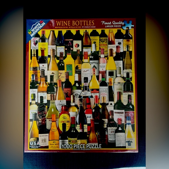 1000 piece wine bottle puzzle new in unopened box! Great holiday gift!